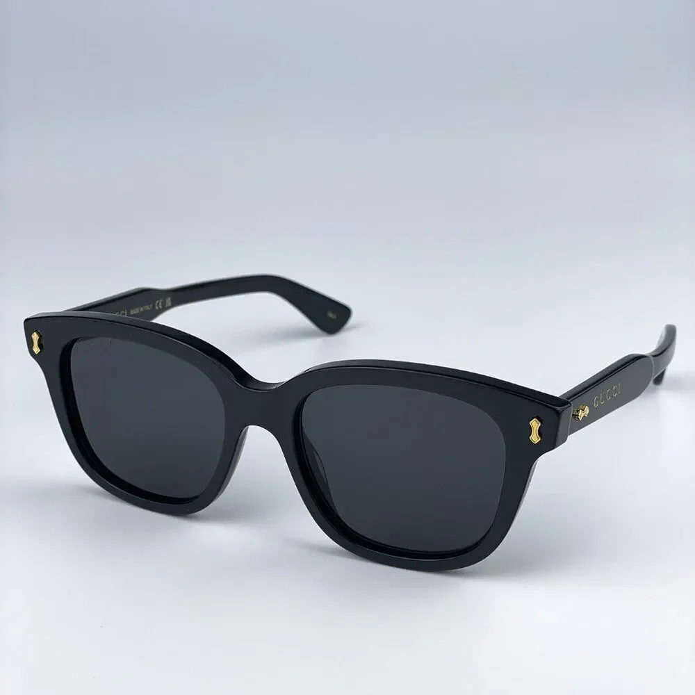NEW Gucci GG1264S 001 Black Grey Square Men Sunglasses